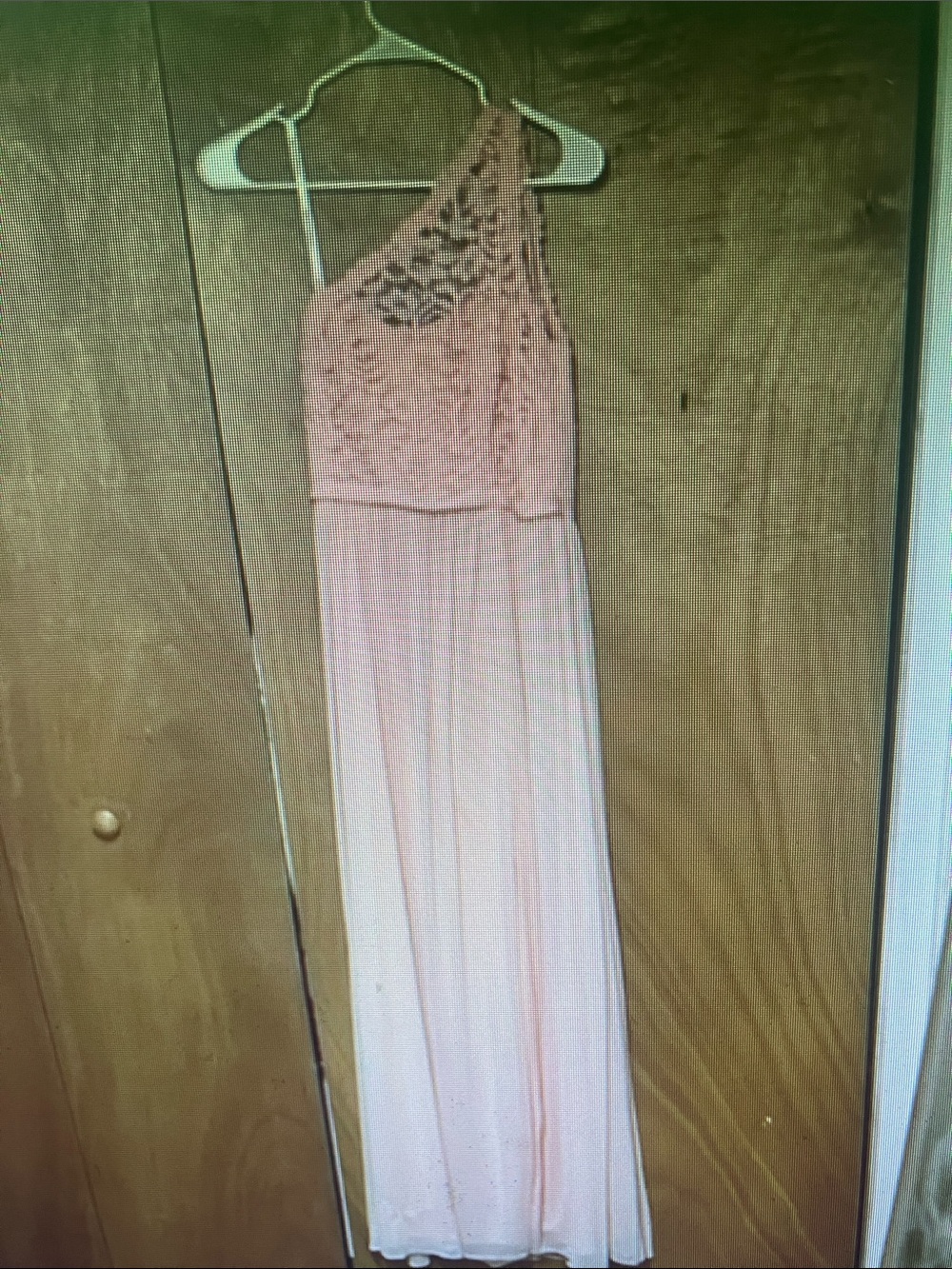 Asymmetric Lace Bodice Pink Prom Gown